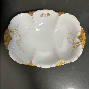 RC Versailles Bavaria smaller gilded platter. Customized Mrs. S.